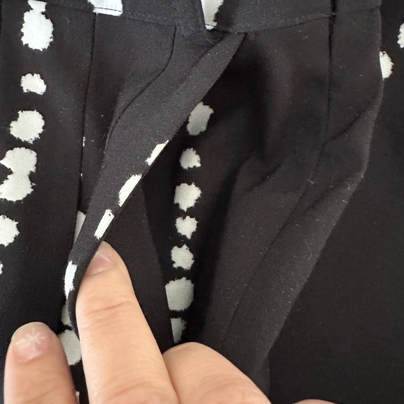 Worthington || womans A-Line skater midi skirt. The black polka dot sz 12 - Picture 4 of 10